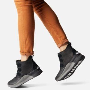 Sorel Out N About III Classic Duck Boots Leather Lace Up Booties Black Size 7
